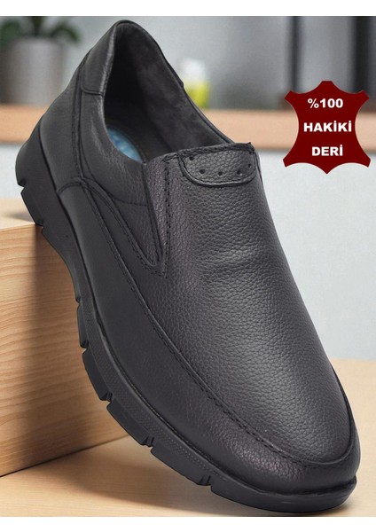 301 Ortopedik Topuk Masajlı Hakiki Deri Erkek Ayakkabı Kışlık Erkek Deri Ayakkabı
