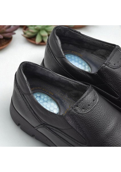 301 Ortopedik Topuk Masajlı Hakiki Deri Erkek Ayakkabı Kışlık Erkek Deri Ayakkabı
