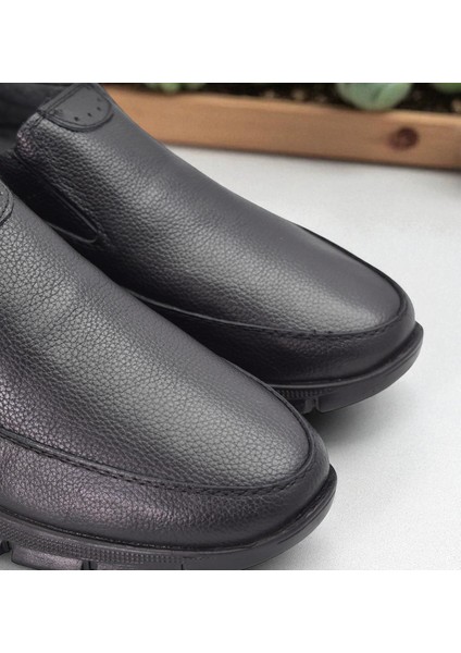301 Ortopedik Topuk Masajlı Hakiki Deri Erkek Ayakkabı Kışlık Erkek Deri Ayakkabı
