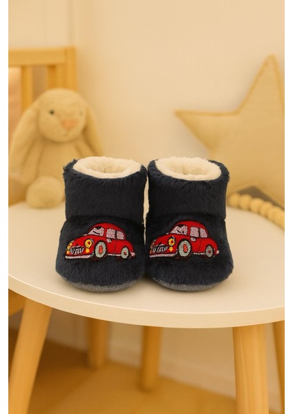 Bebek & Çocuk Kaydırmaz Tabanlı Ev Botu / Panduf / Kışlık Peluş Araba Figürlü Bot fiyatları