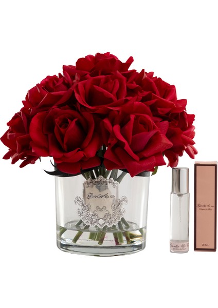 Kırmızı 15 Gül Gümüş