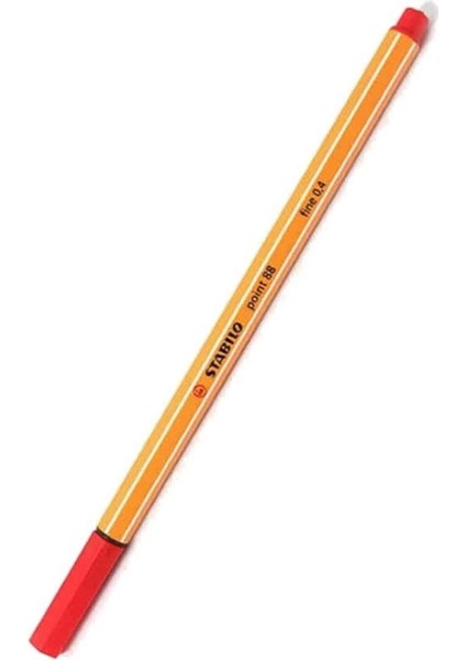 88/40 0,4 mm Keçe Uçlu Kalem Kırmızı (1 Adet)