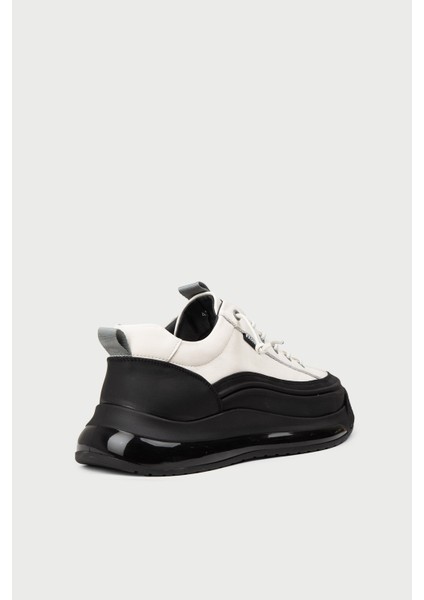 Erkek Hakiki Deri Beyaz Sneaker Ayakkabı - 25500MBYZC01 fiyatları