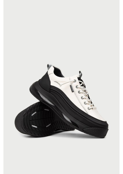 Erkek Hakiki Deri Beyaz Sneaker Ayakkabı - 25500MBYZC01 modelleri