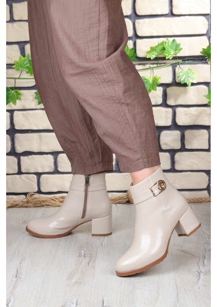 114 5 cm Topuklu Fermuarlı Kadın Bot fiyatları