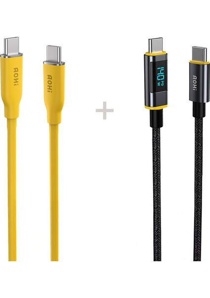 Magline- Silky 140W Süper Hızlı Şarj/data Kablosu Seti