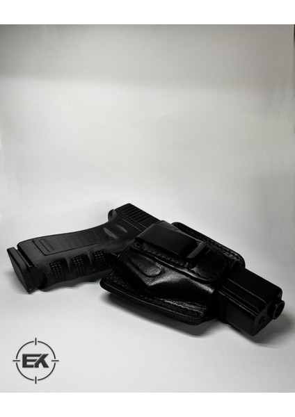 Bürokrat Deri Tabanca Kılıfı — Iç ve Dış Taşıma, Sağ & Sol Kullanım