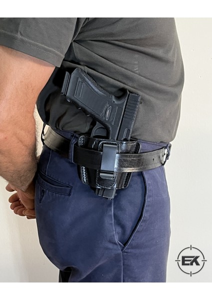 Bürokrat Deri Tabanca Kılıfı — Iç ve Dış Taşıma, Sağ & Sol Kullanım modelleri