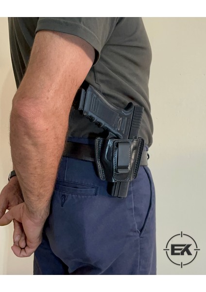 Bürokrat Deri Tabanca Kılıfı — Iç ve Dış Taşıma, Sağ & Sol Kullanım fırsatları