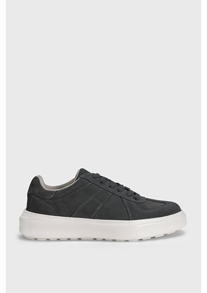Jaques Erkek Süet Deri Sneakers Ayakkabı Gri