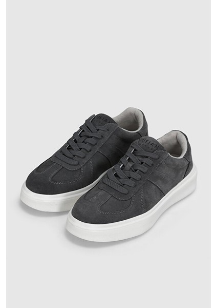Jaques Erkek Süet Deri Sneakers Ayakkabı Gri fırsatları
