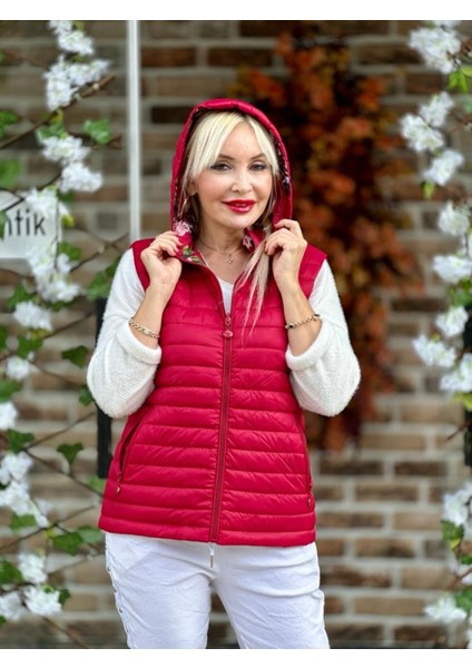 T2090 Italyan Çift Taraflı Yelek Kırmızı