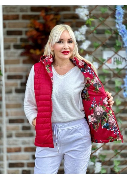 T2090 Italyan Çift Taraflı Yelek Kırmızı fiyatları