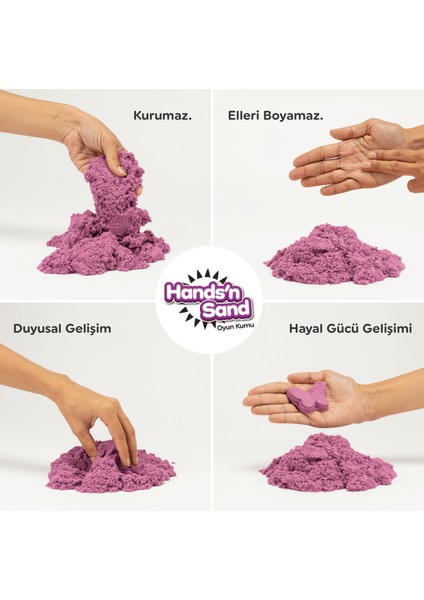 Hands'n Sand Doğal Kinetik Oyun Kumu 500GR - Mor modelleri