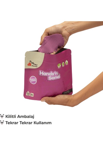 Hands'n Sand Doğal Kinetik Oyun Kumu 500GR - Mor fırsatları