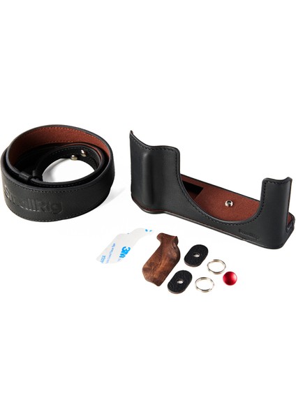 5267 GFX100RF Için Siyah Deri Çanta