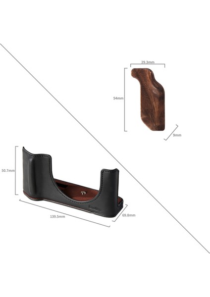 5267 GFX100RF Için Siyah Deri Çanta modelleri