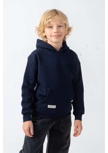 Erkek Çocuk Basic Kalın 3 Iplik Kışlık Okul Sweat AK5315