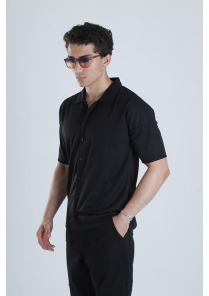 Erkek Siyah Casual Hawai Gömlek fiyatları