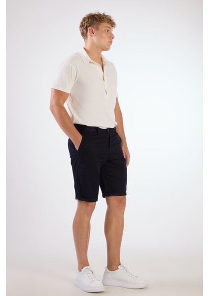 Lacivert Erkek Regular Fit Short