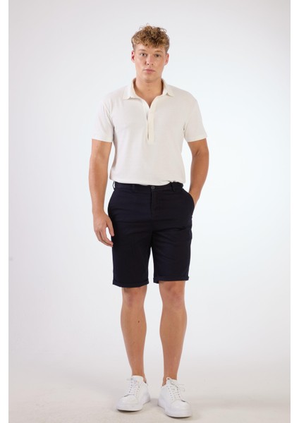 Lacivert Erkek Regular Fit Short