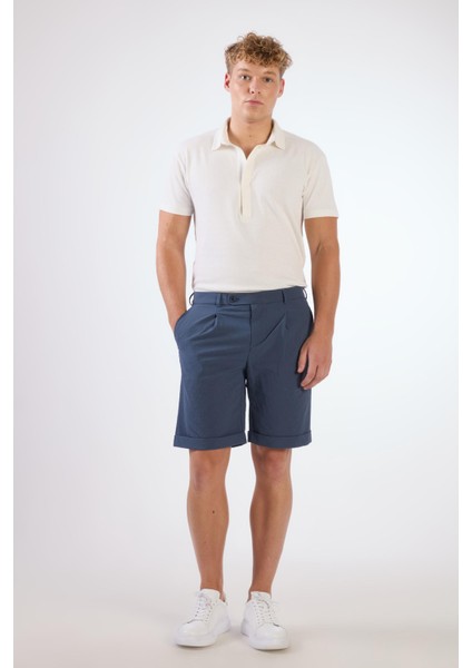 Indigo Erkek Slim Fit Gofre Desenli Short - 104682 fırsatları