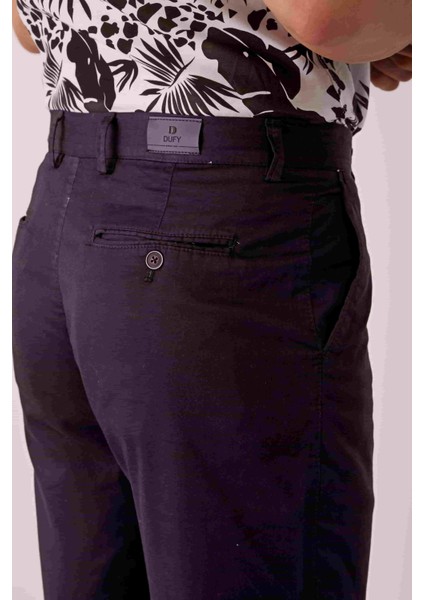 Siyah Erkek Regular Fit Düz Casual Short