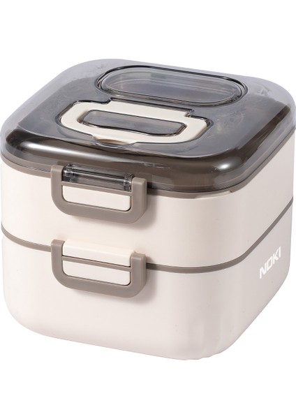 Bento Paslanmaz Çelik 1300ML Iki Katlı Sızdırmaz Lunch Box Yemek Kabı Beslenme fırsatları