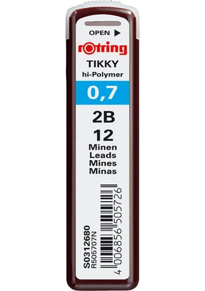 Tikky 0,7 2b Hı-Polymer Kalem Uç (2 Adet)