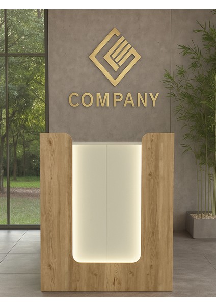 Bode Ledli Karşılama Bankosu Sepet-Kumtaşı