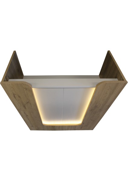 Bode Ledli Karşılama Bankosu Sepet-Kumtaşı