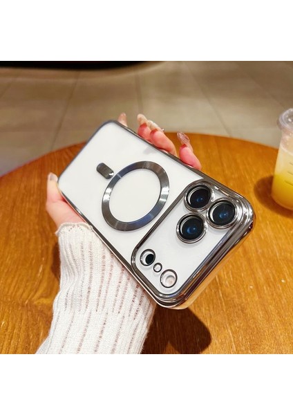 iPhone 17 Pro Max Uyumlu Magsafe Destekli Kamera Korumalı Şeffaf Yumuşak Telefon Kılıfı