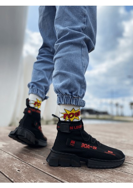 ETZR-X700 Tarz Siyah Kırmızı Renk Spor Ayakkabı fiyatları