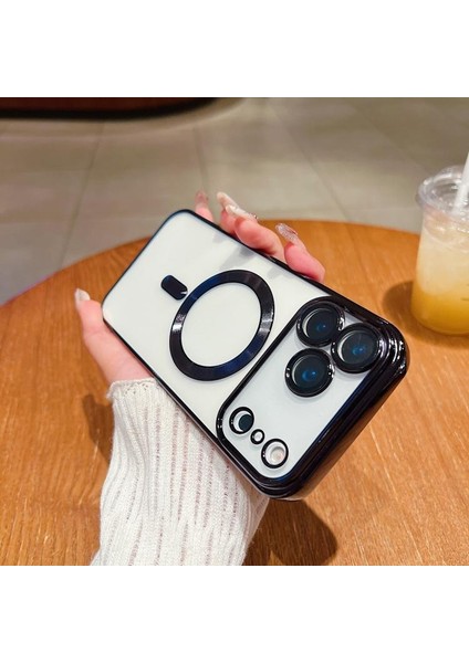 iPhone 17 Pro Max Uyumlu Magsafe Destekli Kamera Korumalı Şeffaf Yumuşak Telefon Kılıfı