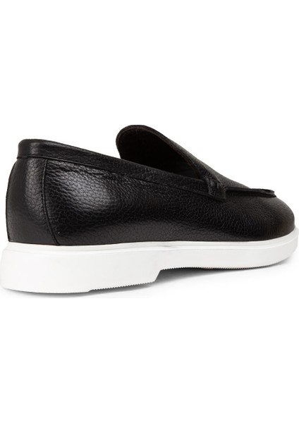 Erkek Hakiki Deri Siyah Loafer Ayakkabı - 01957MSYHE01 fiyatları