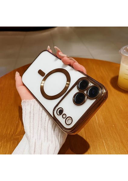 iPhone 17 Pro Max Uyumlu Magsafe Destekli Kamera Korumalı Şeffaf Yumuşak Telefon Kılıfı