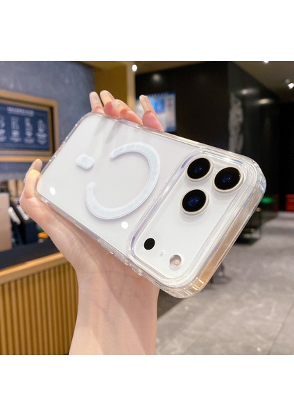 Iphone 17 Pro Max Uyumlu Şeffaf Magsafe Özellikli Kılıf