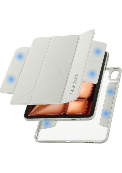 Apple iPad Mini 7 (A17 Pro) Mini 6 Kılıf Çift Magnetik Kapak Arka Sert Multi SkinPro Case A2993 A2995 A2996 A2567 A2568 A2569