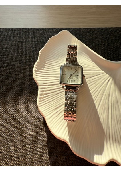 Retro Minimal Metal Kordon Vintage Kadın Kol Saati Kare