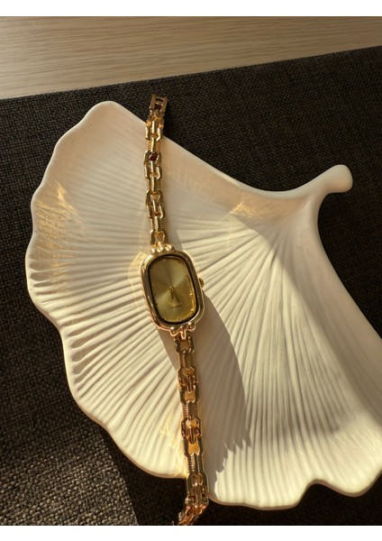 Retro Minimal Zincir Kordon Vintage Kadın Kol Saati