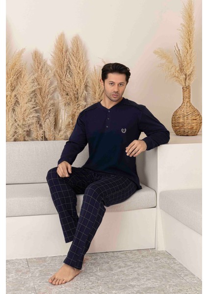 Baba Oğul Kombin Yapılabilir Uzun Kollu Interlok Pijama Takımı modelleri