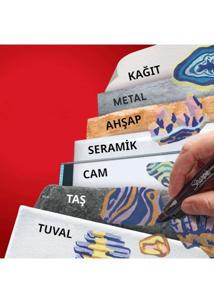 Akrilik Markör Kalem Doğa Tonları Yuvarlak Uç 12 Renk Bl SH-2213421 fırsatları