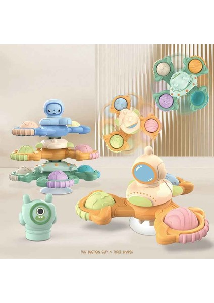 3'lü Vantuz Spinner Renkli Oyuncak Bebekler Için Duyusal Oyuncaklar Banyo Oyuncaklar fırsatları
