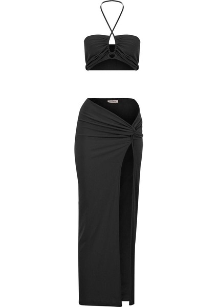 Flam Pareo Etek Crop Top Takım fiyatları