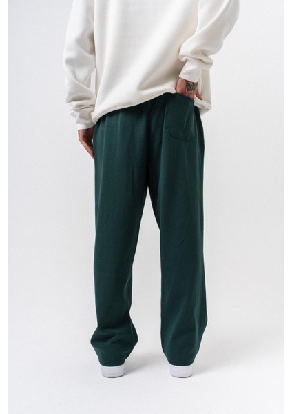 Erkek Etnik Şerit Detaylı Kışlık Doubleface Baggy Eşofman Altı Nefti fırsatları