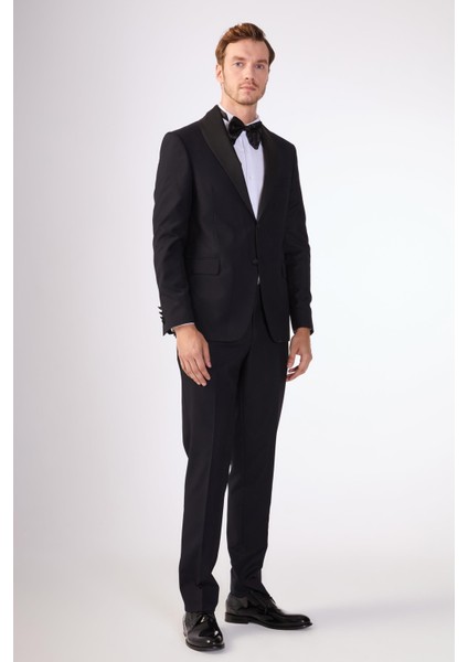 Lacivert Erkek Slim Fit Mono Yaka Smokin Takım fiyatları