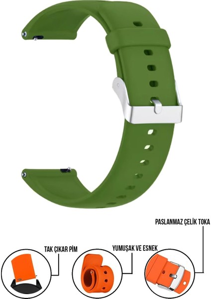Tcl Movetime MT40-MT40X Saat Uyumlu Silikon Akıllı Çocuk Saati Kordonu MT40A72SLK