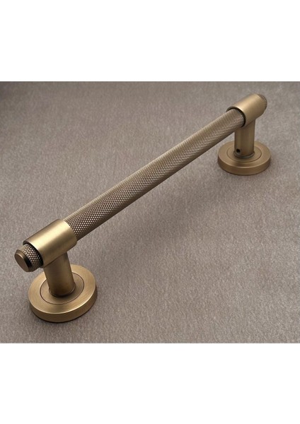 Punch Zamak A213 Mat Antik Sarı Çekme Kol Sürgülü Kapı Çekme Kolu 25 cm 1 Adet