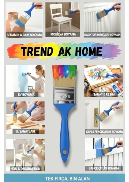 Lüks Kestirme Boya Fırçası No:2.5 modelleri