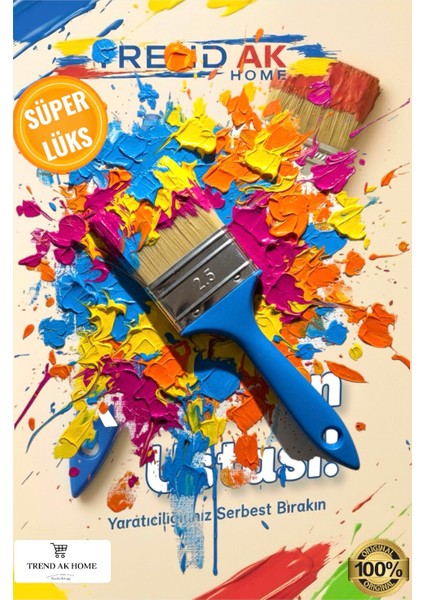 Lüks Kestirme Boya Fırçası No:2.5